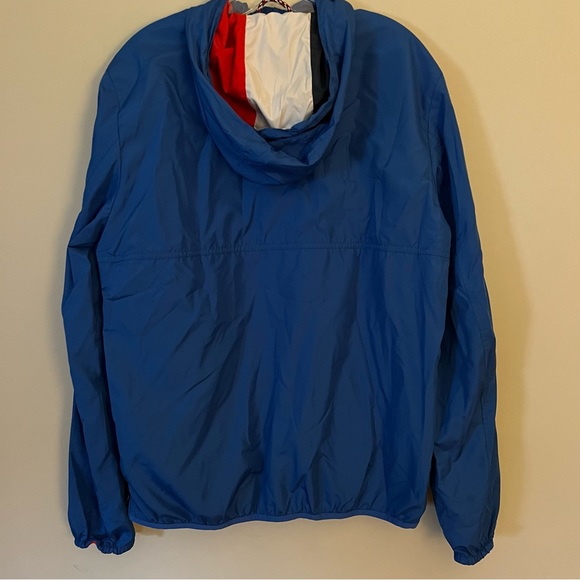 Tommy Hilfiger Quarter Zip Windbreaker Jacket with Hoodie - Men’s Medium - Picture 4 of 6